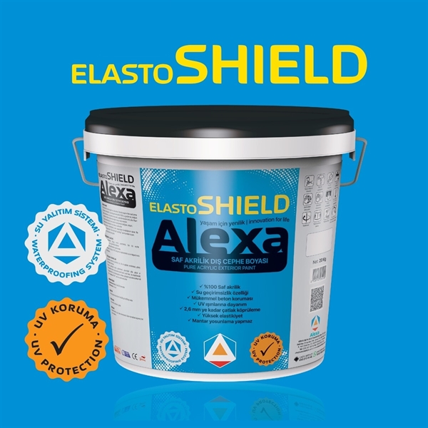 elasto shield saf akrilik dış cephe boyası